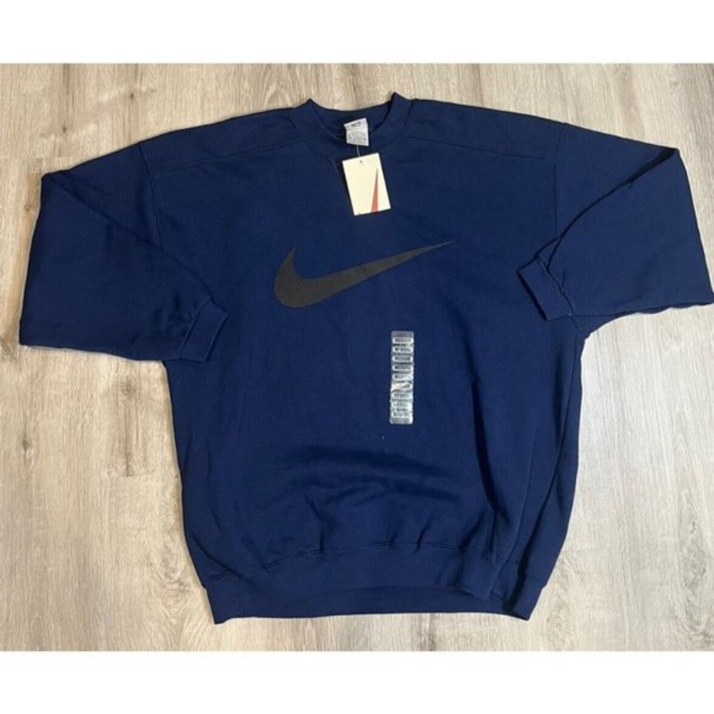 Nike Vintage Sweatshirt 90s USA Made Large Swoosh Retro Crew Neck Size M